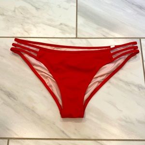 Red bikini bottoms from Target